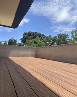 Plancher moderne et écologique en bois composite co-extrusion pour l'extérieur pour le jardin et le parc en bambou durable