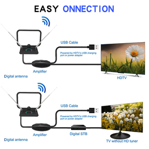 Antena de TV para Interiores de Largo Alcance y Alta Calidad, Suministro Directo de Fábrica, Cable VHF, Antena Digital HD HDTV - Product Image 2