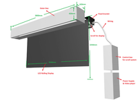 Layar LED Fleksibel Laris untuk Video Wall Indoor Outdoor, Papan LED Gulung, Layar LED Rolling untuk Aula Pameran
