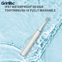 Brosse à dents électrique portable pour adultes et enfants Brosse à dents ultrasonique rechargeable avec minuterie automatique IPX7 étanche