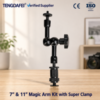 Bras de verrouillage articulé de 7 pouces bras magique articulé à friction 1/4 connecteur de chaussure chaude pour caméra LCD moniteur lumière LED