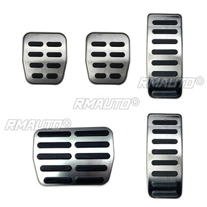 แผ่นรองแป้นเหยียบรถยนต์สำหรับ Volkswagen Golf 4 Polo 6R 6C 9N Lavida Jetta ป้องกันการลื่นไถล ทำจากสแตนเลส สำหรับแป้นคันเร่งและเบรก - Product Image 3