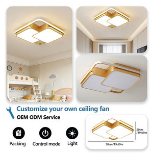 Plafonnier LED moderne minimaliste AC 220V avec télécommande, indice de protection IP44, pour chambre à coucher, salon, <span class=keywords><strong>cuisine</strong></span> et appartement - Product Image 3