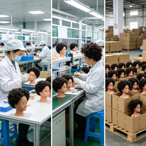 <span class=keywords><strong>Tête</strong></span> de poupée Anlily 2026 tendance noire avec cheveux <span class=keywords><strong>afro</strong></span>, <span class=keywords><strong>jouet</strong></span> de coiffure, <span class=keywords><strong>jouet</strong></span> de salon de coiffure en ABS écologique pour enfants - Product Image 5