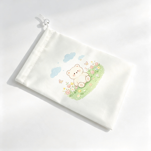 Custom Printed Drawstring Storage Pouch Gift Sack With Spring <b>Cord</b> Lock Small Drawstring <b>Bag</b> for Packaging & Storage - Product Image 2