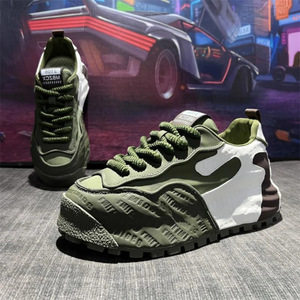 Chaussures de sport décontractées polyvalentes pour hommes, style papa, tendance, de luxe, de créateur, OEM, à semelle épaisse, rehaussantes - Product Image 3