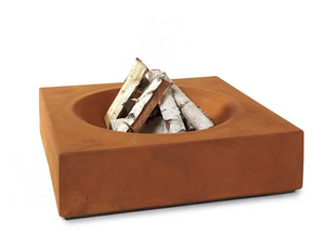 Outdoor Corten Garden Steel Fire Pit Fireplace with Wood Burning Capability Fire Pit Products - Product Image 4
