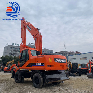 Excavatrice sur roues d'occasion Doosan DH210W-7, 21 tonnes, marque coréenne, système hydraulique haute performance, équipement de construction à vendre - Product Image 2