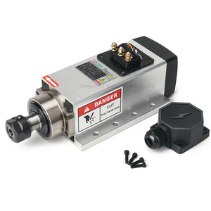 Machine de gravure CNC à grande vitesse refroidie par air 2,2 KW 110V, livraison gratuite, 4 roulements à billes à bride carrée, moteur de broche ER20 - Product Image 4