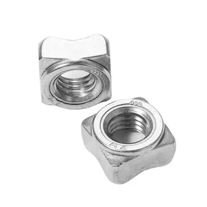 quarter square weld nut DIN928 in 304/316 CUSTOMIZED nut and screw stainless steel BOLTS weld nuts lowes hex weld