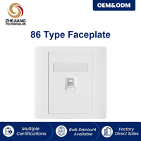 Plaque murale de terminaison de câble réseau sans outil, 4 ports, type 86, pour vente en gros