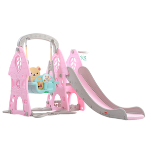 Cập Nhật Trẻ Em Sân Chơi Mini Trong Nhà Đầy Màu Sắc Hạnh Phúc Nhựa Trượt <span class=keywords><strong>Swing</strong></span> <span class=keywords><strong>Set</strong></span> - Product Image 5