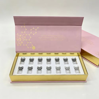Caja de Regalo Magnética de Cartón Rígido Hecha a Mano con Impresión Personalizada para Frascos de Péptidos, Botellas, Cosméticos, Cuidado de la Piel, Caja de Papel para Empaque