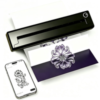 Imprimante thermique portable sans encre pour tatouages temporaires, 203 dpi, format A4, machine à stencil pour tatouages, en stock