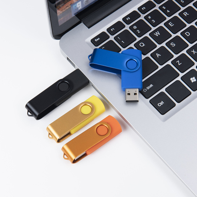 Rotating Metal USB Flash Drive Gift Creative Personalized Mobile Phone USB 3.0 64GB 32GB 16GB 8GB Enterprise Custom Wholesale
