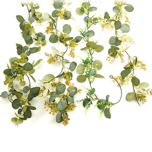 Guirlande <span class=keywords><strong>de</strong></span> feuilles d'eucalyptus <span class=keywords><strong>de</strong></span> 2 mètres, décoration suspendue pour mariage, fleurs artificielles, <span class=keywords><strong>chemin</strong></span> <span class=keywords><strong>de</strong></span> <span class=keywords><strong>table</strong></span> - Product Image 4