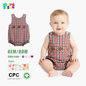 Puresun Maßgeschneiderter Game-Day-Druck Baby-Body College-Football-Team Kleinkind Jungen Strampler Applikation 100% Baumwolle Baby-Strampler - Product Image 2