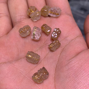 Bracelets en cristal naturel sculpté à la main, pendentif renard <span class=keywords><strong>pixiu</strong></span>, neuf à motif, accessoires de décoration, artisanat animaux, vente en gros, - Product Image 6