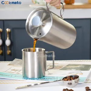 Kahve demleyici kahve yapıcı çift duvarlı paslanmaz çelik yalıtımlı kahve ve ev için % çay makinesi mükemmel