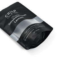 Sacs Mylar alimentaires personnalisés avec fermeture éclair, en plastique laminé, anti-odeur, mats, à fond plat, avec votre propre design