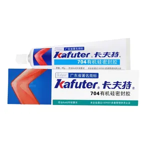 Barato multi-purpose adesivo kafuter K-704 RTV cola branco silicone selante