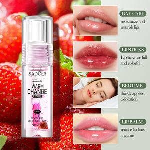 Huile à lèvres hydratante et nourrissante SADOER Flower Warm Change, anti-gerçures, atténue les ridules des lèvres, pour l'entretien des lèvres en automne et en hiver - Product Image 6