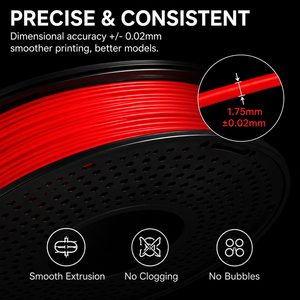 Filamento PLA+ Luminoso en la Oscuridad para Impresora 3D, 1.75mm ±0.02mm, Rojo Luminoso, Extrusión Suave Sin Obstrucciones para Impresión 3D FDM - Product Image 3