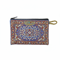Portefeuille turc tissé violet - Porte-monnaie avec motif de tapis. Fabriqué en Turquie... En provenance de Turquie