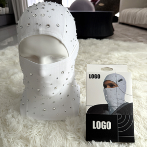 Máscara Balaclava Personalizada com Diamantes, Envio Direto do Armazém Americano - Máscara Esportiva Estilosa Americana para Ciclismo e Esqui, Respirável - Product Image 5