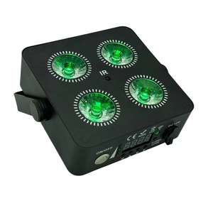 Prix usine 4pc 12 W RGBWA + UV LED té<span class=keywords><strong>l</strong></span>écommande sans fil lampes à piles lumière de scène pour scène Disco - Product Image 1