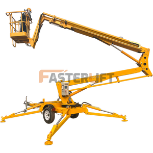 Elevador de pluma plegable montado en remolque Elevador de araña de 6m a 20m Mini elevador de pluma montado en remolque remolcable - Product Image 2