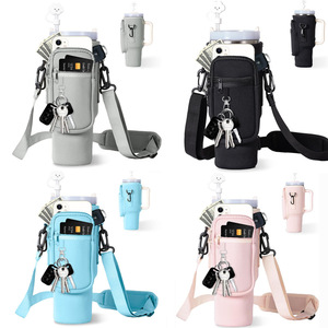 Sac isotherme en néoprène pour bouteille d'eau Stanley 40 oz 2026 avec sangle, couleur bonbon, finition satinée, pour extérieur - Product Image 2