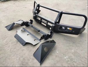 Soporte de cabrestante de parachoques delantero de acero resistente Black Bull 4*4 para Nissan Patrol Y62 19 + Black Bull <span class=keywords><strong>Bar</strong></span> nueva luz antiniebla todoterreno - Product Image 5