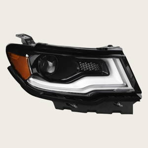 Para <span class=keywords><strong>Jeep</strong></span> <span class=keywords><strong>Compass</strong></span> montaje de faros coche luz Original MP MK49 M6 LED halógeno EE. UU. OEM 55112714AB 68292228AF 68292229AF - Product Image 1
