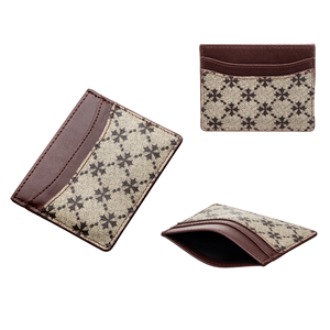 Cartera de PU con cremallera Wriza, venta al por mayor directa de fábrica, tarjetero estampado para mujer, bolso corto de diseñador de moda con cremallera - Product Image 1