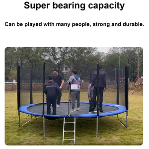 <span class=keywords><strong>Trampoline</strong></span> de fitness pliable de qualité commerciale de 10 pieds, très vendu, en PVC durable avec protection en acier, sûr pour les enfants et les adultes, utilisation en extérieur - Product Image 2