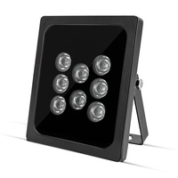 Iluminador IR de 30-100m, Iluminador Infrarrojo LED Láser de 850nm, Resistente al Agua IP66, 12V, Visión Nocturna, Cámara CCTV