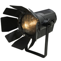 Projecteur de scène Fresnel 200W blanc chaud pour théâtre et studio TV avec options de montage sur pied et suspendu