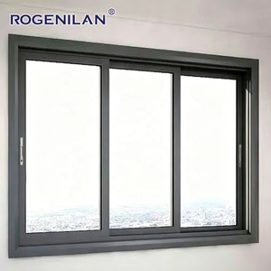 Ventanas Corredizas <span class=keywords><strong>de</strong></span> Aluminio Estilo Americano Rogenilan, 3 Paneles, Vidrio Aislante, con Rotura <span class=keywords><strong>de</strong></span> Puente Térmico, en <span class=keywords><strong>Venta</strong></span> - Product Image 1