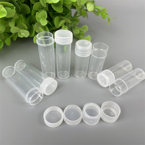 Mini flacon de rangement carré en plastique 5ml 7ml pour échantillons de liquides et poudres, aiguilles à coudre, avec bouchon à vis, idéal pour mini-parfums - Product Image 3