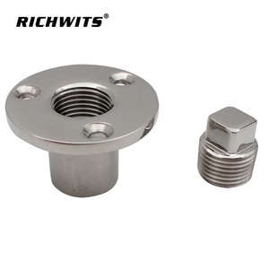 Tappo di Scarico Rotondo in Acciaio Inox 316 da 1/2" <span class=keywords><strong>per</strong></span> Cabina Yacht, Raccordo Idraulico <span class=keywords><strong>per</strong></span> Barche, Offerta Speciale - Product Image 2