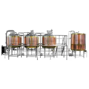 Fabricação de cerveja de cobre vermelho 500l 7bbl 1000l, equipamento para barra ou pub