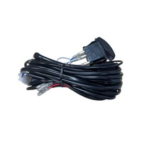 Sakelar Lampu Kabut LED Sepeda Motor 1 hingga 2 Kabel Harness Lampu Kabut Off-road Kabel Relay Kiri dan Kanan Harness Kabel Cerdas