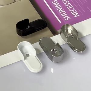 Support mural amovible en alliage de zinc pour tringle à linge avec glissière à amortisseur unique - Product Image 1