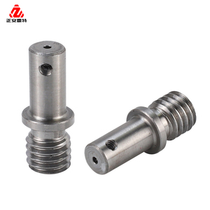 Goupille de centrage filetée à épaule, usinée CNC, en acier inoxydable et laiton, quincaillerie, vente en gros, OEM - Product Image 1