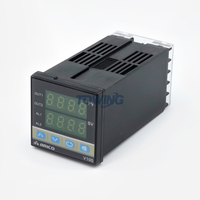 Contrôleur de température PID carré ARICO V100-VRR0 48x48mm, entrée J/K Pt100, sortie principale 0-10V, alarme à relais unique, AC100-240V