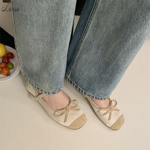 Chaussures Mary Jane élégantes à bout rond pour femmes, chaussures plates de ballerines pour femmes, chaussures habillées décontractées en simili cuir suédé, couleurs bonbon - Product Image 4