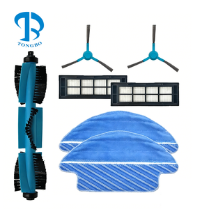 Kit de Repuesto Compatible con la Aspiradora Robótica Cecotec <span class=keywords><strong>Conga</strong></span> <span class=keywords><strong>3090</strong></span>, Piezas de Repuesto, Rodillo Principal, Cepillo Lateral Giratorio, Filtro HEPA, Paño de Limpieza - Product Image 1