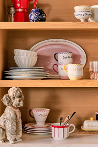 Đa năng New Arrival hai-tone màu Decal Châu Âu Bộ đồ ăn Dinning Tấm đặt gốm đồ ăn cho nhà hàng - Product Image 2