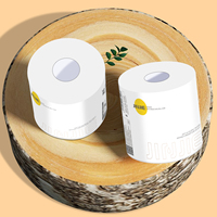 Rouleau de papier toilette écologique jetable en pâte de bois vierge, à âme creuse et douce, pour hôtels et bureaux – Approvisionnement direct usine